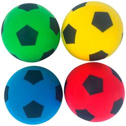 4 Foamballen | 20 cm | Zachte voetballen | Softy ballen | Lichte Voetbal